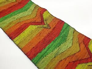 幾何学模様織出し名古屋帯